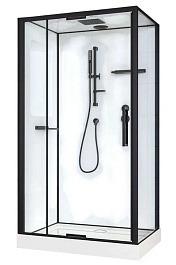 Esbano Душевая кабина EST-RASPA-128 120x80 профиль чёрный – фотография-1